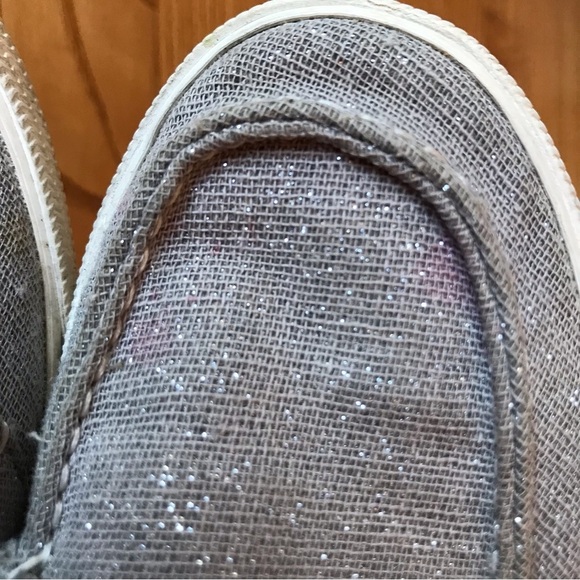 Sperry Top-Sider shoes Lounge Away Jr Silver sparkly Boat sneakers girls size 2 - Picture 11 of 11